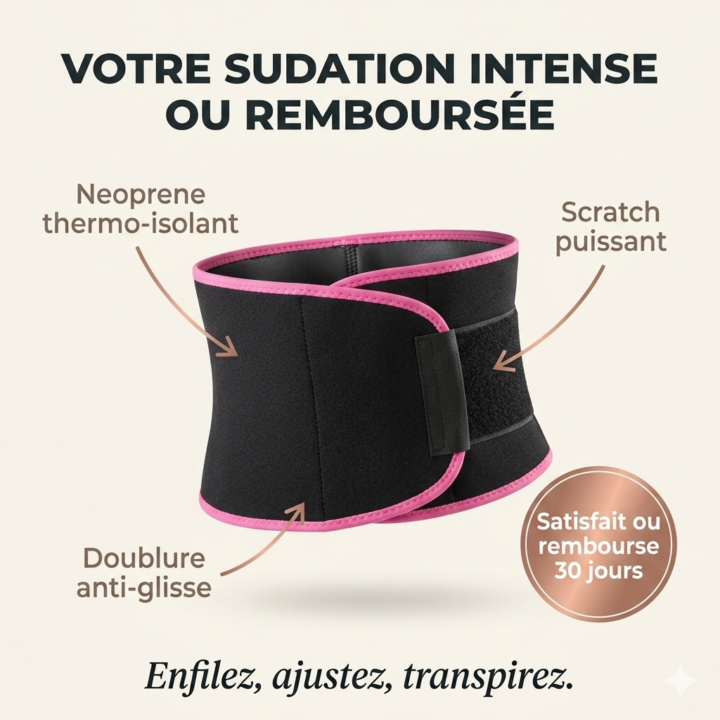 ThermoSvelte™ – Ceinture de Sudation Effet Sauna