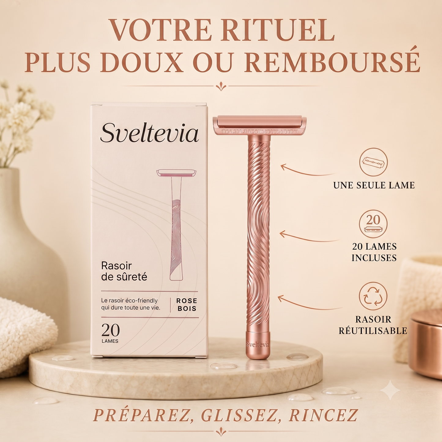 Rosélia™ - Rasoir de Sûreté