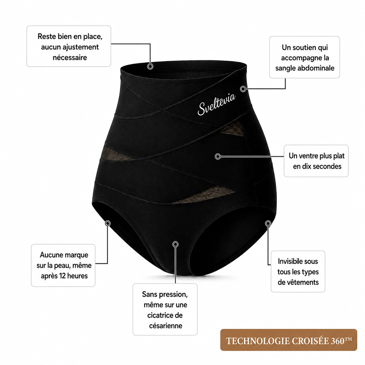 Sculptia - Culotte Gainante à Bandes Croisées