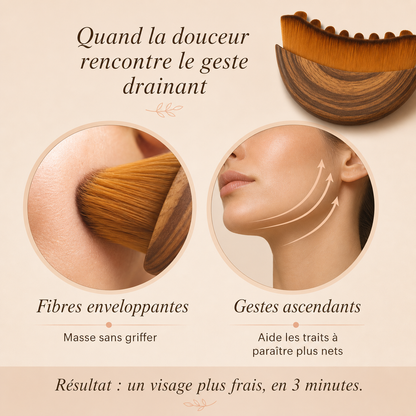 Brosse Drainante Visage - Massage Sculptant