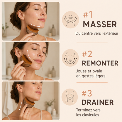 Brosse Drainante Visage - Massage Sculptant