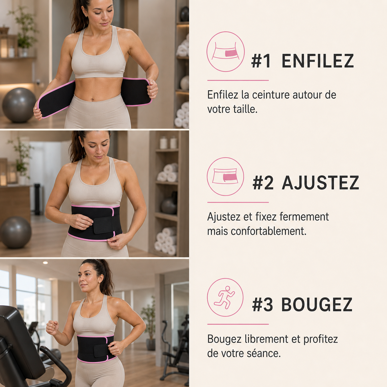 Ceinture de Sudation Taille Sculptée