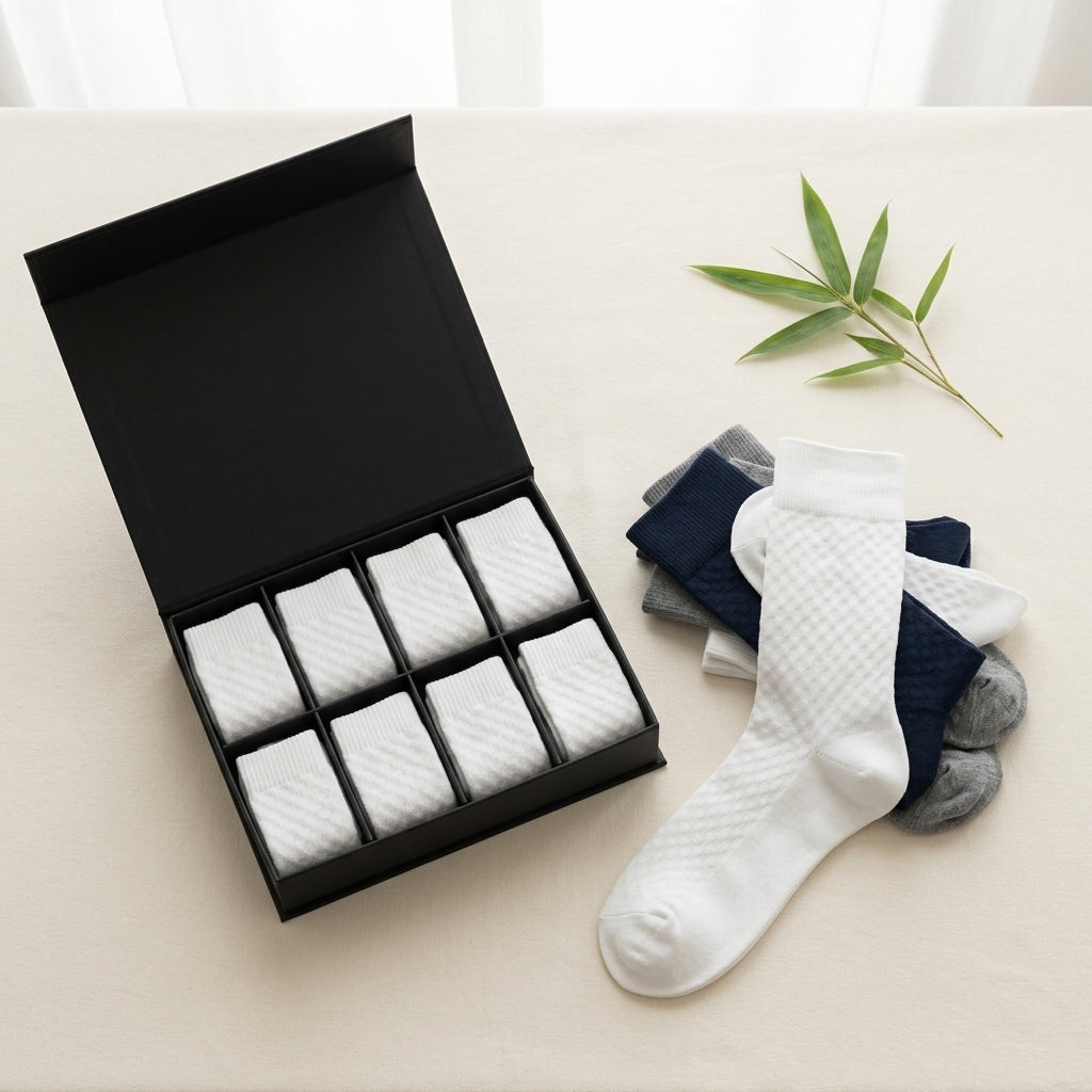 Chaussettes Bambou Premium - Pack 4 Paires