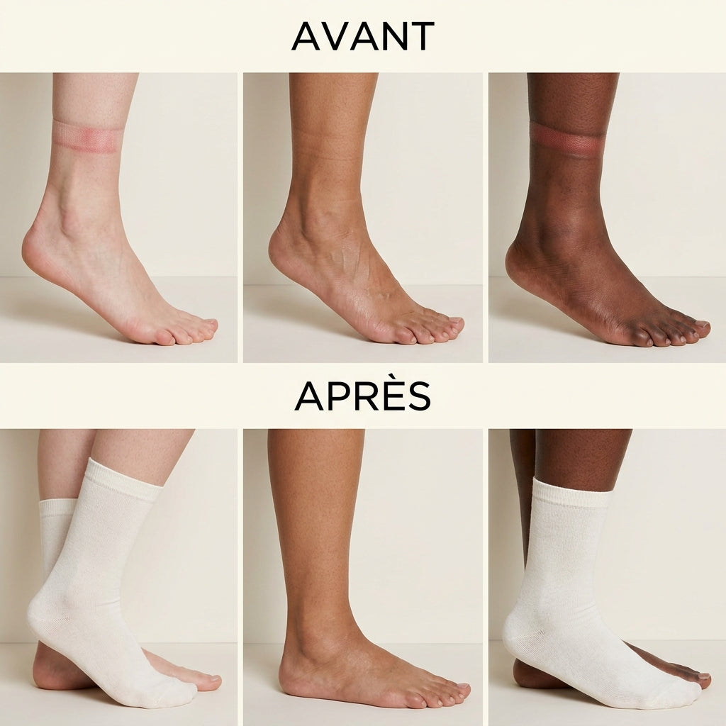 Chaussettes Bambou Premium - Pack 4 Paires