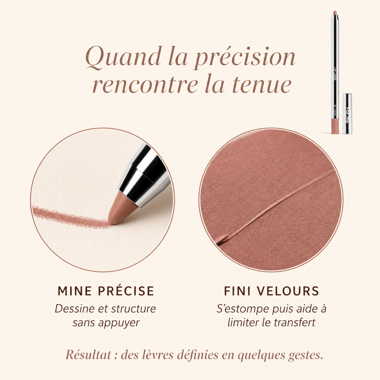 Veloura™ - Crayon Lèvres Velours Longue Tenue