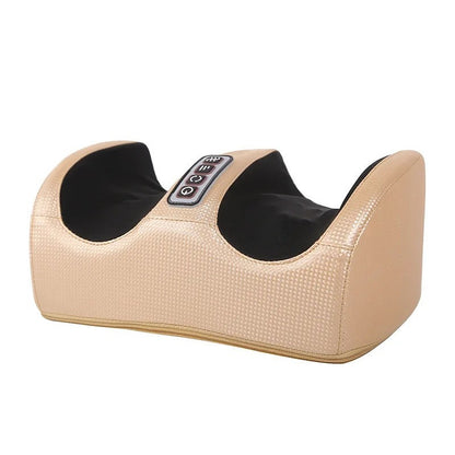 Masseur de pieds chauffant or sur fond blanc