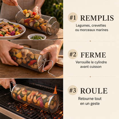 Panier Grill Rotatif