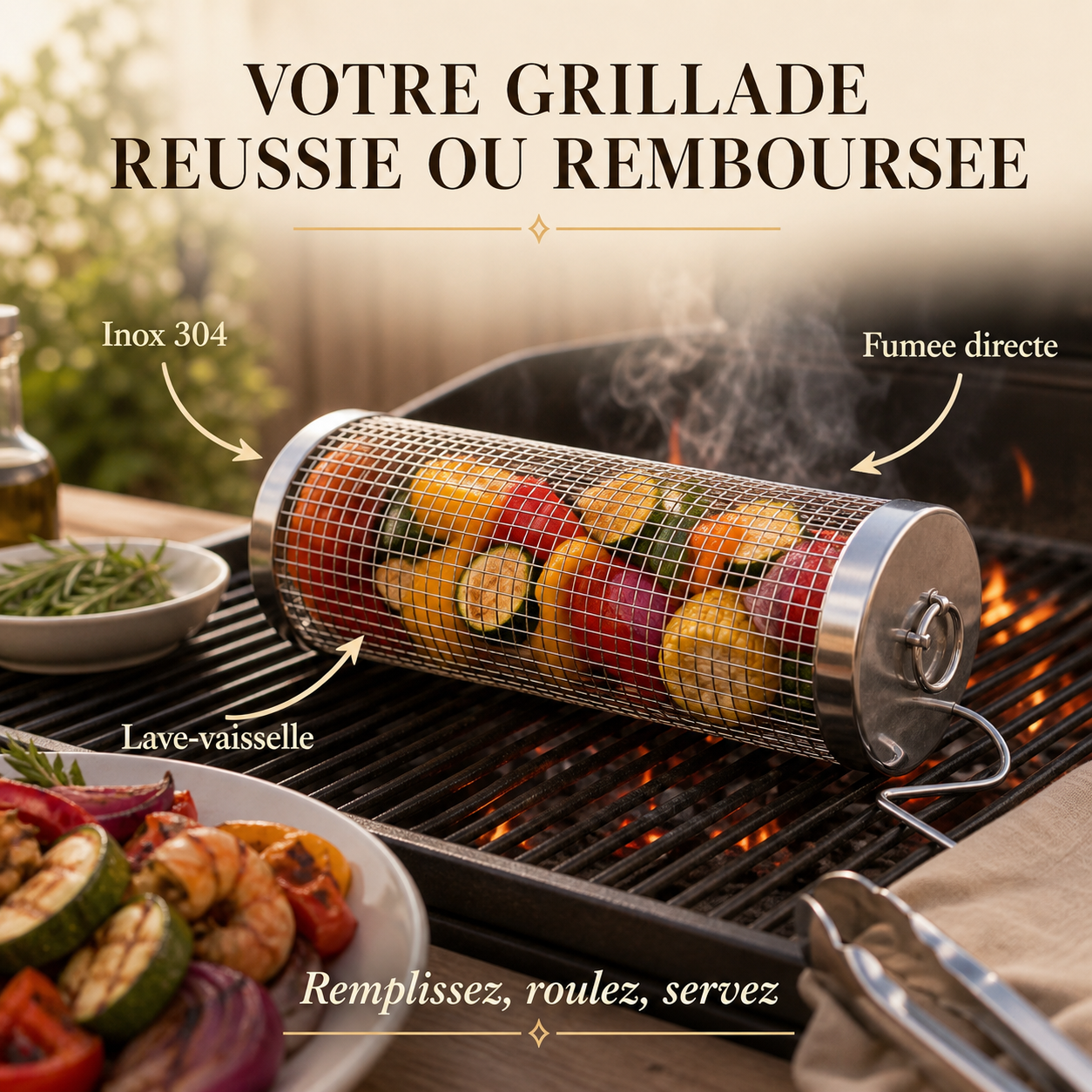 Panier Grill Rotatif