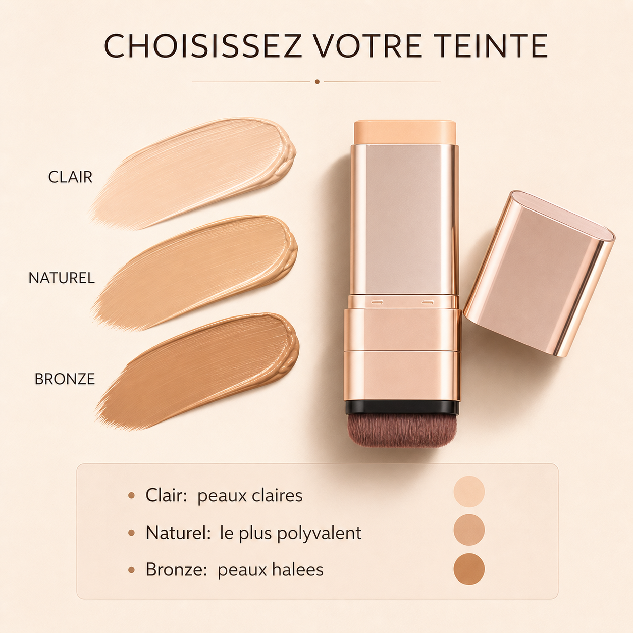 Stick Teint Correcteur 2-en-1