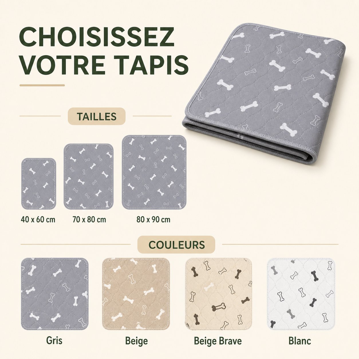 ProprePaws™ - Tapis d'Apprentissage Lavable