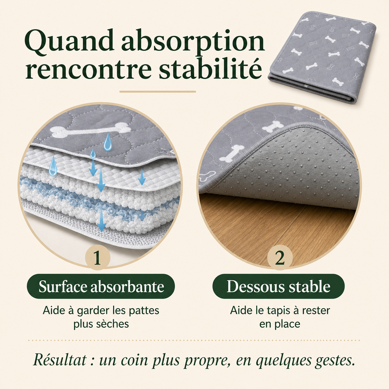 ProprePaws™ - Tapis d'Apprentissage Lavable